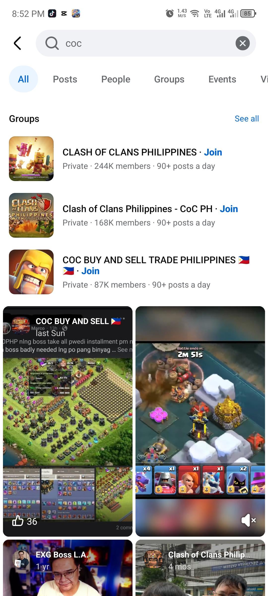 Meta (Facebook & Instagram SEO) search interface